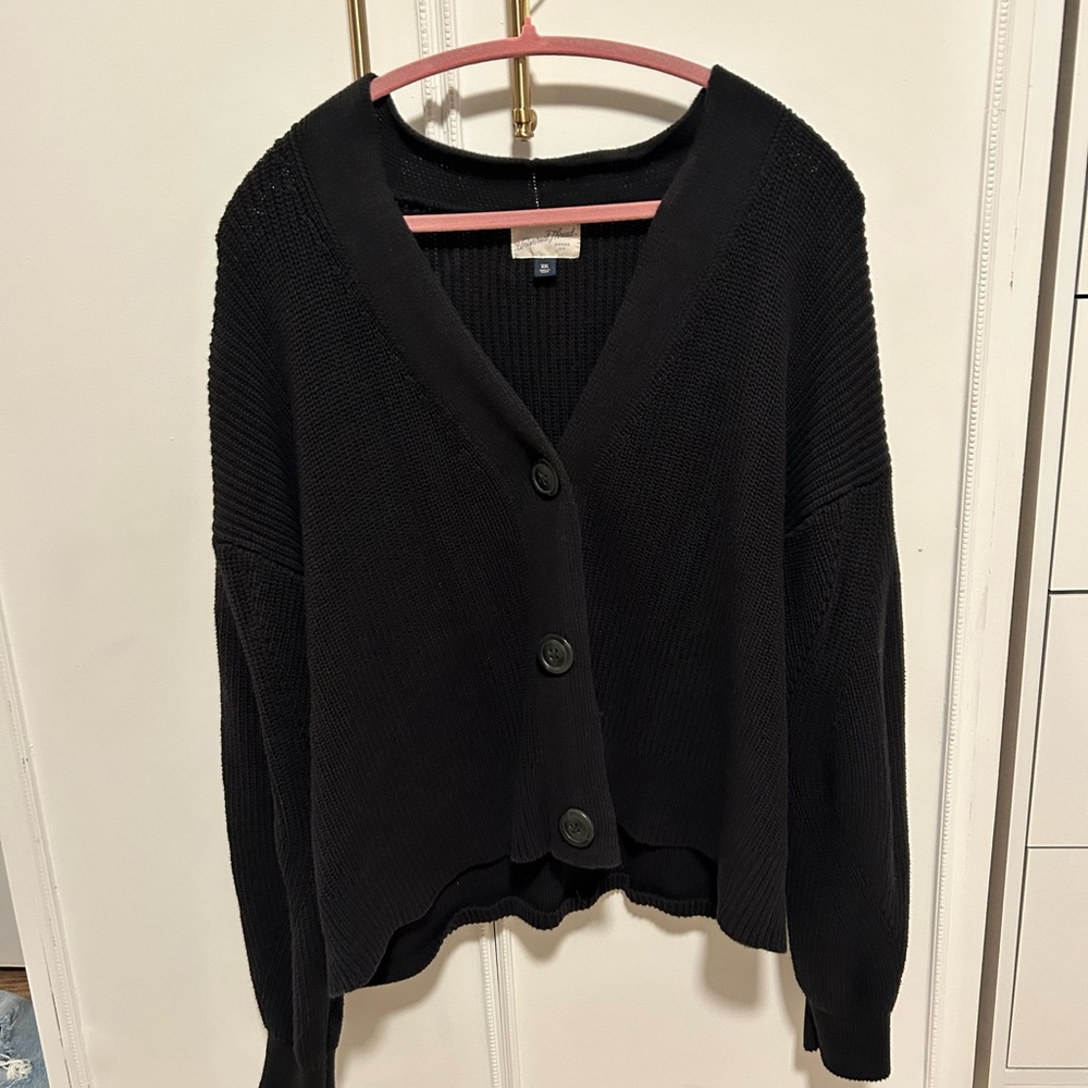 Universal Thread Black Button-Up Cardigan